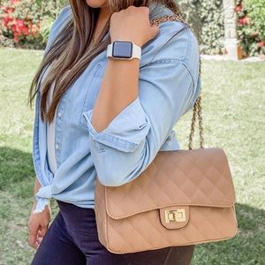 NEW✨ Nude Quilted Handbag